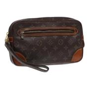 Pre-owned Canvas clutches Louis Vuitton Vintage , Brown , Dames