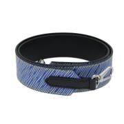 Pre-owned Leather bracelets Louis Vuitton Vintage , Blue , Unisex