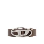 Grijze Ovale D Riem Unisex Diesel , Gray , Unisex