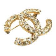 Pre-owned Metal chanel-jewelry Chanel Vintage , Yellow , Dames