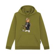 Groene hoodie voor sportieve mannen Baron Filou , Green , Heren