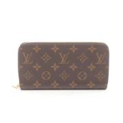 Pre-owned Coated canvas wallets Louis Vuitton Vintage , Brown , Dames