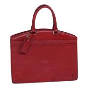 Pre-owned Leather handbags Louis Vuitton Vintage , Red , Dames