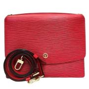 Pre-owned Leather louis-vuitton-bags Louis Vuitton Vintage , Red , Dam...