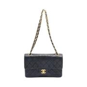 Pre-owned Leather chanel-bags Chanel Vintage , Black , Dames