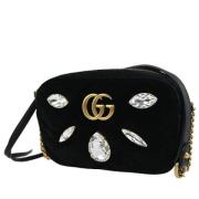 Pre-owned Suede gucci-bags Gucci Vintage , Black , Dames