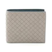 Pre-owned Leather wallets Bottega Veneta Vintage , Gray , Dames