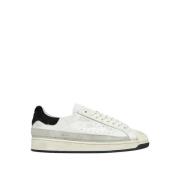 Witte lage gebruikte leren sneakers D.a.t.e. , White , Heren