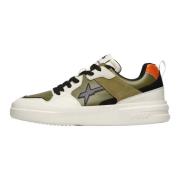 Faux leather and suede sneakers Bond 2-M. W6Yz , Green , Heren