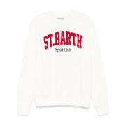 Witte Sweater met Logoprint MC2 Saint Barth , White , Heren