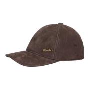 Suède Baseballpet met Gewatteerde Voering Borsalino , Brown , Unisex