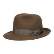 Marengo Vilt Fedora Hoed Borsalino , Brown , Heren