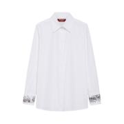 Stijlvolle Shirt voor Vrouwen Max Mara Studio , White , Dames