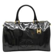 Pre-owned Leather chanel-bags Chanel Vintage , Black , Dames