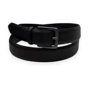 Leren Monaco Riem Orciani , Black , Heren