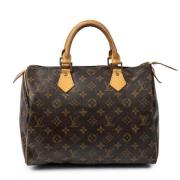 Pre-owned Coated canvas handbags Louis Vuitton Vintage , Brown , Dames