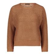 Glitterende Batwing Sweater met Boothals Betty Barclay , Brown , Dames