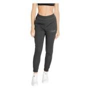 Grijze Marl Vetersluiting Broek Calvin Klein , Gray , Dames