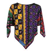 Rode zijden twill blouse Emilio Pucci , Multicolor , Dames