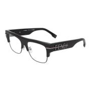 Vierkante acetaat brilmontuur model Fendi , Black , Unisex