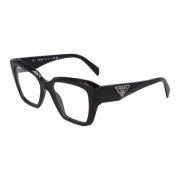 Moderne Onregelmatige Bril Prada , Black , Unisex