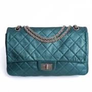 Pre-owned Leather chanel-bags Chanel Vintage , Blue , Dames