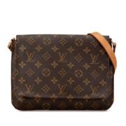 Pre-owned Canvas louis-vuitton-bags Louis Vuitton Vintage , Brown , Da...