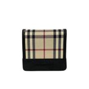 Pre-owned Canvas wallets Burberry Vintage , Beige , Dames