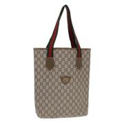 Pre-owned Leather totes Gucci Vintage , Beige , Dames