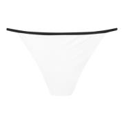 Contrasterende trim hipster bikini Iceberg , White , Dames