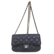 Pre-owned Leather chanel-bags Chanel Vintage , Black , Dames