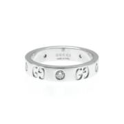 Pre-owned White Gold rings Gucci Vintage , Gray , Dames