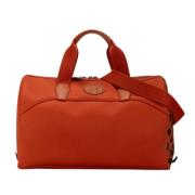 Pre-owned Fabric handbags Hermès Vintage , Orange , Dames