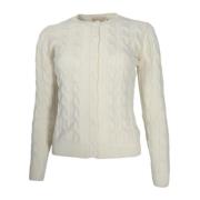 Gevlochten Vest voor Vrouwen Cashmere Company , White , Dames