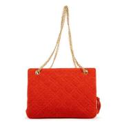 Pre-owned Canvas shoulder-bags Chanel Vintage , Orange , Dames