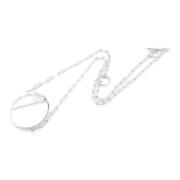 Pre-owned Silver necklaces Hermès Vintage , Gray , Dames