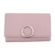 Pre-owned Leather key-holders Bvlgari Vintage , Pink , Dames