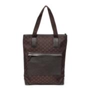 Pre-owned Canvas shoulder-bags Gucci Vintage , Brown , Dames