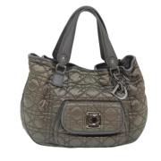 Pre-owned Nylon handbags Dior Vintage , Gray , Dames