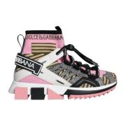 Gestreepte zool sneakers Multicolor Italië vakmanschap Dolce & Gabbana...