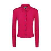 Fuchsia Shirts voor Vrouwen Versace Jeans Couture , Pink , Dames