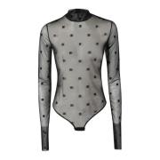 Zwarte polka dot trui stijlvol comfort Givenchy , Black , Dames