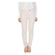 Beige Ritsbroek met Zakken Rinascimento , Beige , Dames