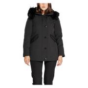 Zwarte rits capuchon jas vrouwen herfst/winter Blauer , Black , Dames