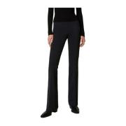 Zwarte Flare Hoge Taille Broek Twinset , Black , Dames