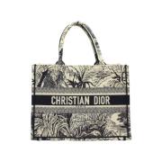 Pre-owned Canvas totes Dior Vintage , White , Dames