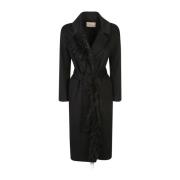 Elegante Zwarte Jas & Mantel Twinset , Black , Dames