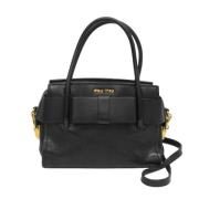 Pre-owned Leather handbags Miu Miu Pre-owned , Black , Dames