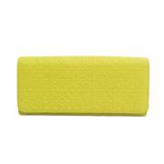 Pre-owned Leather wallets Loewe Pre-owned , Yellow , Dames