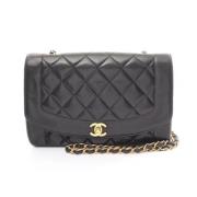 Pre-owned Leather chanel-bags Chanel Vintage , Black , Dames